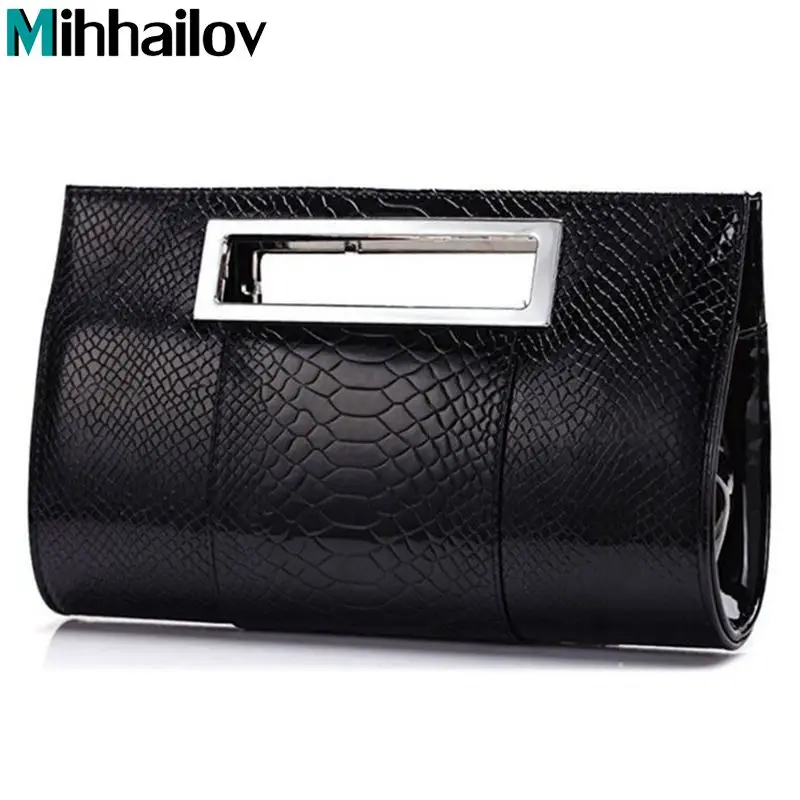  2017 Women PU alligator Leather handbag famous brand lady party evening day clutches tote bag shoulder bag with belt  A40-760 