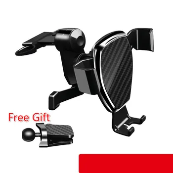 

Car Universal Phone Holder Air Outlet Phone Holder Colour For Silver Blue Gold Carbon Fiber