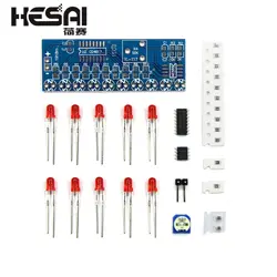 Умная электроника Наборы NE555 + CD4017 свет вода плавный свет светодиодный DIY Kit