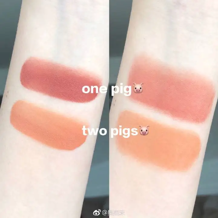 

Hyntoor black rabbit cute pig blush cream mousse texture