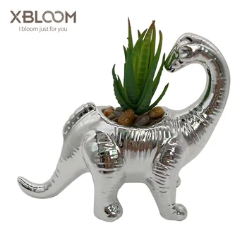 

Jurassic Dinosaur Tyrannosaurus Long Neck Dragon Triceratops Dinosaur Statue Toy Sticker Cake Decor Vase Flowerpot Birthday Gift