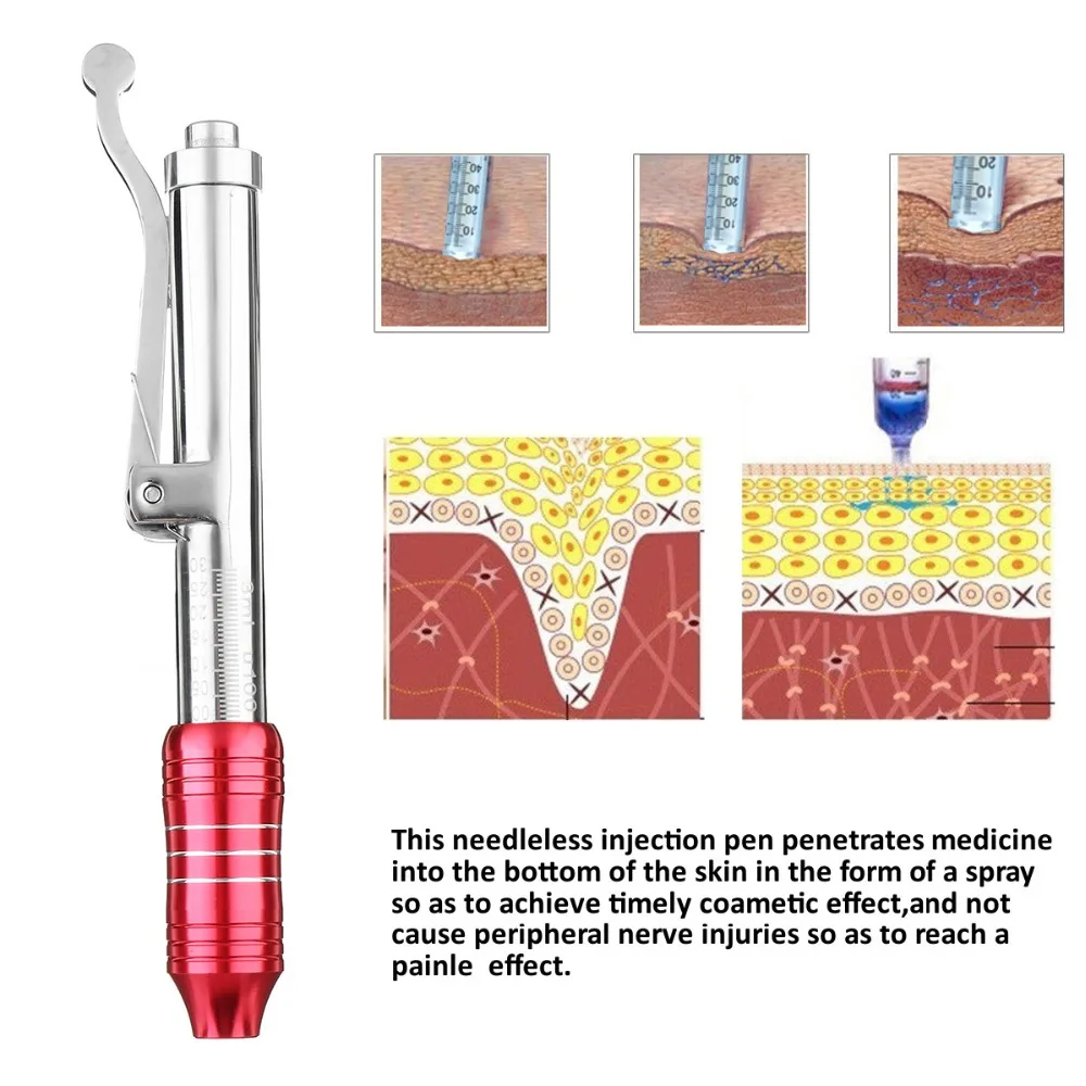 Ручка с гиалуроновой кислотой высокого давления, ручка для инъекций, массажный распылитель, набор ручек, электронные кислотные пистолеты, шприц для воды против морщин, иглы для инъекций