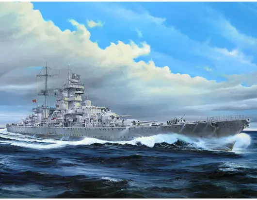 

1pcs Action Figures Kids Gift Collection For Trumpeter 05313 1/350 German Cruiser Prinz Eugen 1945 Plastic Model Warship Kit