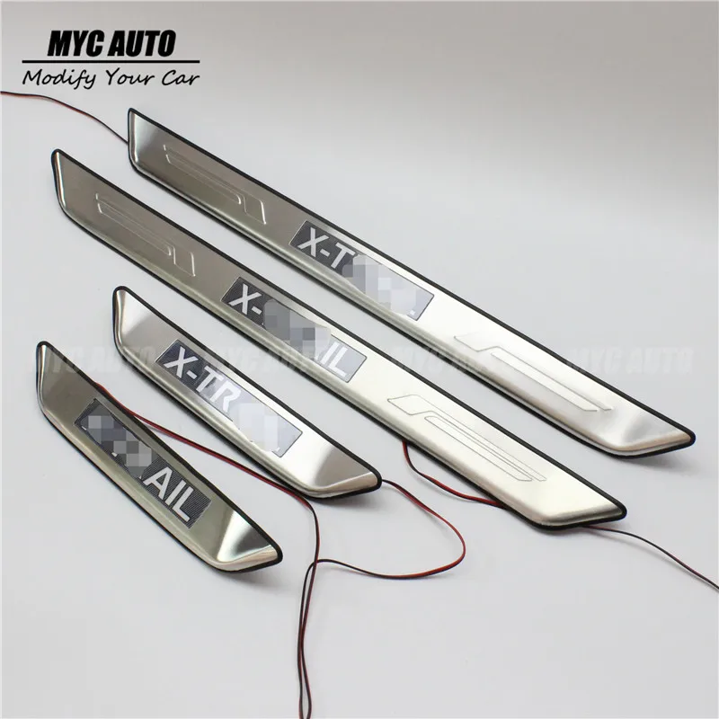 

2007 2008 2009 2010 2011 2012 2013 2014 2015 2016 2017 2018 For Nissan X-trail Door Sill Plate Protecter Trim Accessories