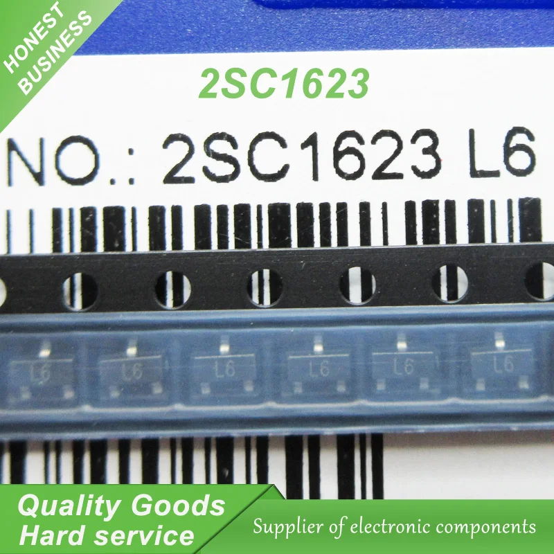100pcs free shipping 2SC1623 L6 SOT23 3 Bipolar Transistors BJT PNP ...