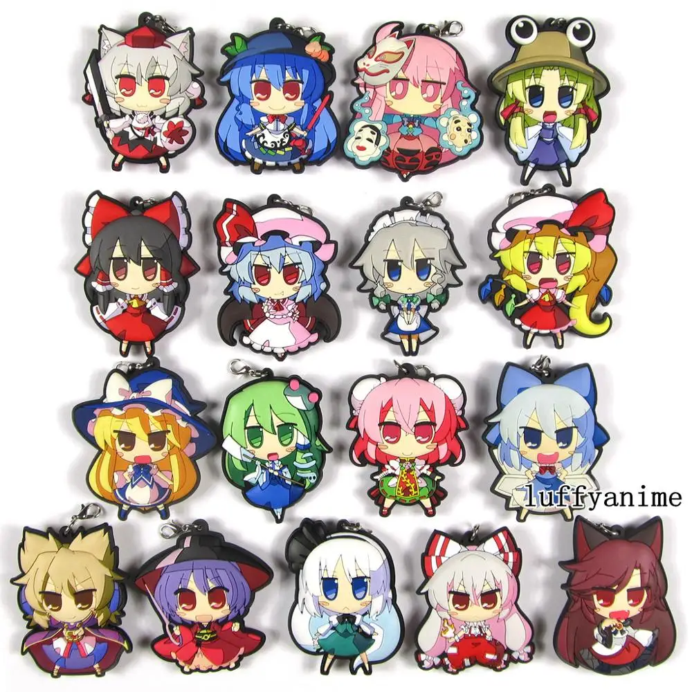 Аниме TouHou Project талисман резиновая подвеска Hinanai Tenshi Sukuna симмёмару Izayoi Сакуя аниме