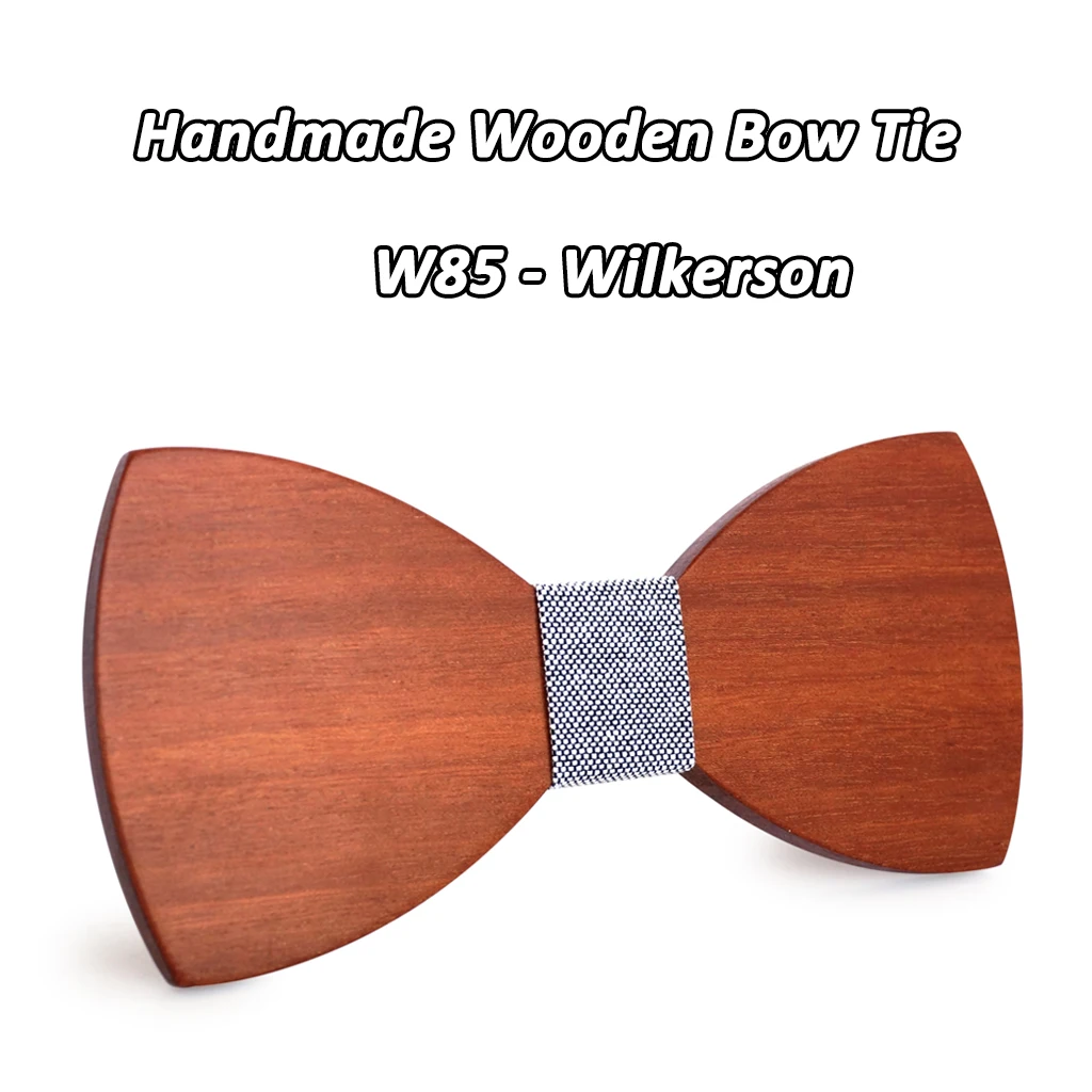 Mahoosive бабочка деревянный галстук бабочка отличный подарок для мужчин Свадебный цвет галстук галстуки gravata - Цвет: W85