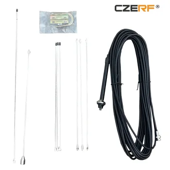 

CZERF Manufacturer 1/4 wave GP1 antenna with 15 meters cable for 5w to 50w wireless fm transmitter Connector BNC
