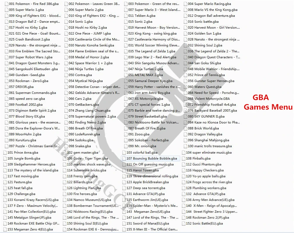 GBA Menu 2