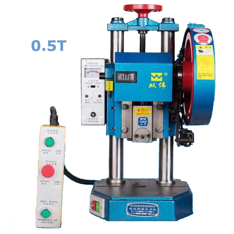 

Desktop Punching Machine 220V 250W Manual Operation Double Button Switch Electric Punch Presser JB04-0.5T
