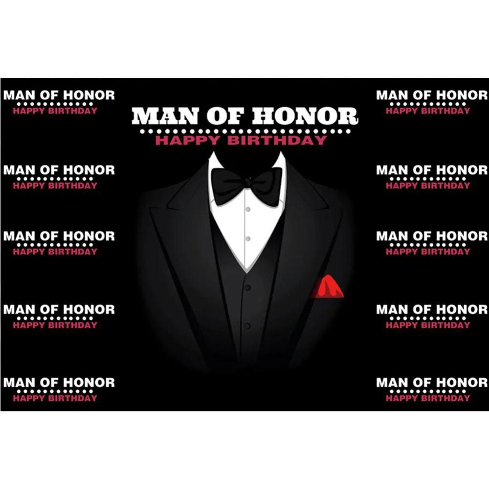 Laeacco Tuxedo Tie Man of Honor Man Birthday Party Photography Background Customized Photographic Backdrops For Photo Studio Laeacco Tuxedo Tie Man of Honor Man Birthday Party Photography Background Customized Photographic Backdrops For Photo Studio