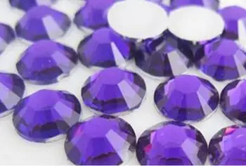 

Tanzanite Color 2mm,3mm,4mm,5mm,6mm Facets FlatBack Resin Rhinestone Nail Art Garment Decoration Stones/Beads
