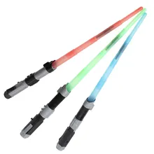 Star Wars Lightsaber LED Light Saber Telescopic Cosplay Star Wars Weapons Sword with Light and Sounds PVC Action Figure Toys