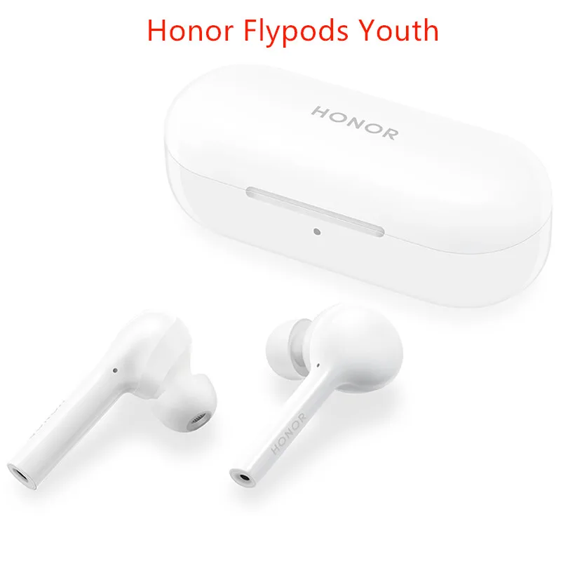 HUAWEI honor FlyPods Беспроводная Bluetooth Водонепроницаемая гарнитура наушники поддерживает шумоподавление громкой связи микрофон с бесплатным подарком - Цвет: Flypods youth-white