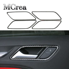 MCrea 3D отделкой наклейки для Audi A3 8 В 2012- дверные ручки полоски плоскости крышки на автомобили углеродного волокна автомобилей Стайлинг Аксессуары