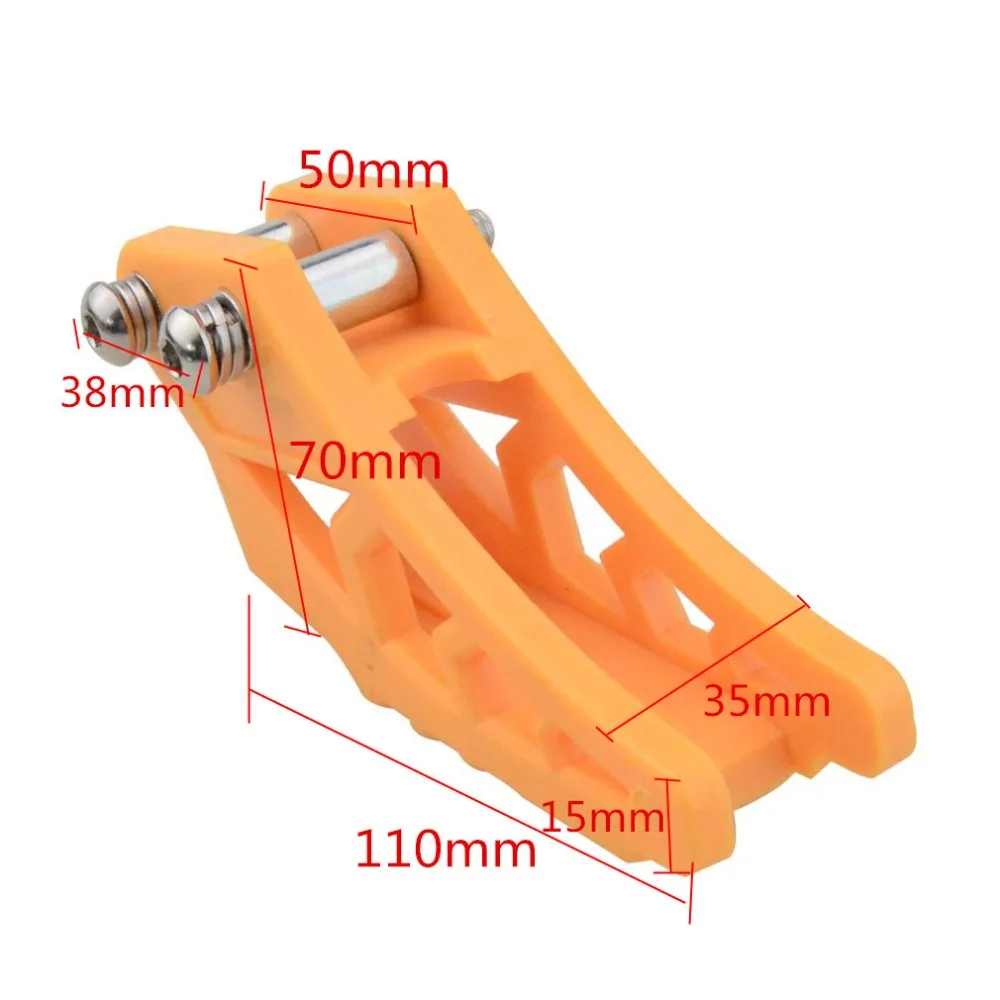 GOOFIT 420 428 направляющая цепь ДЛЯ CRF 250 R EXC YZF KXF KTMX для BSE Bosuer Dirt Bike Pit Orange A012 606|Приводные