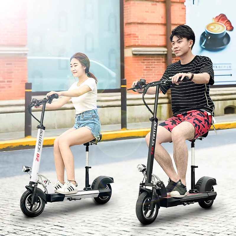 Perfect 400W Strong Power Electric Scooter for Adults, 10" Wheel Inflatable Tyre, Mini Folding Electric Bike, Electric Bicycle Ebike 1