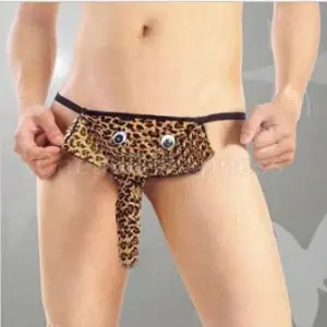 

Men's Briefs Elephant Erotic Lingerie Leopard Mens Thongs and G strings Men's Sexy Underwear Ropa Interior Hombre Sexy