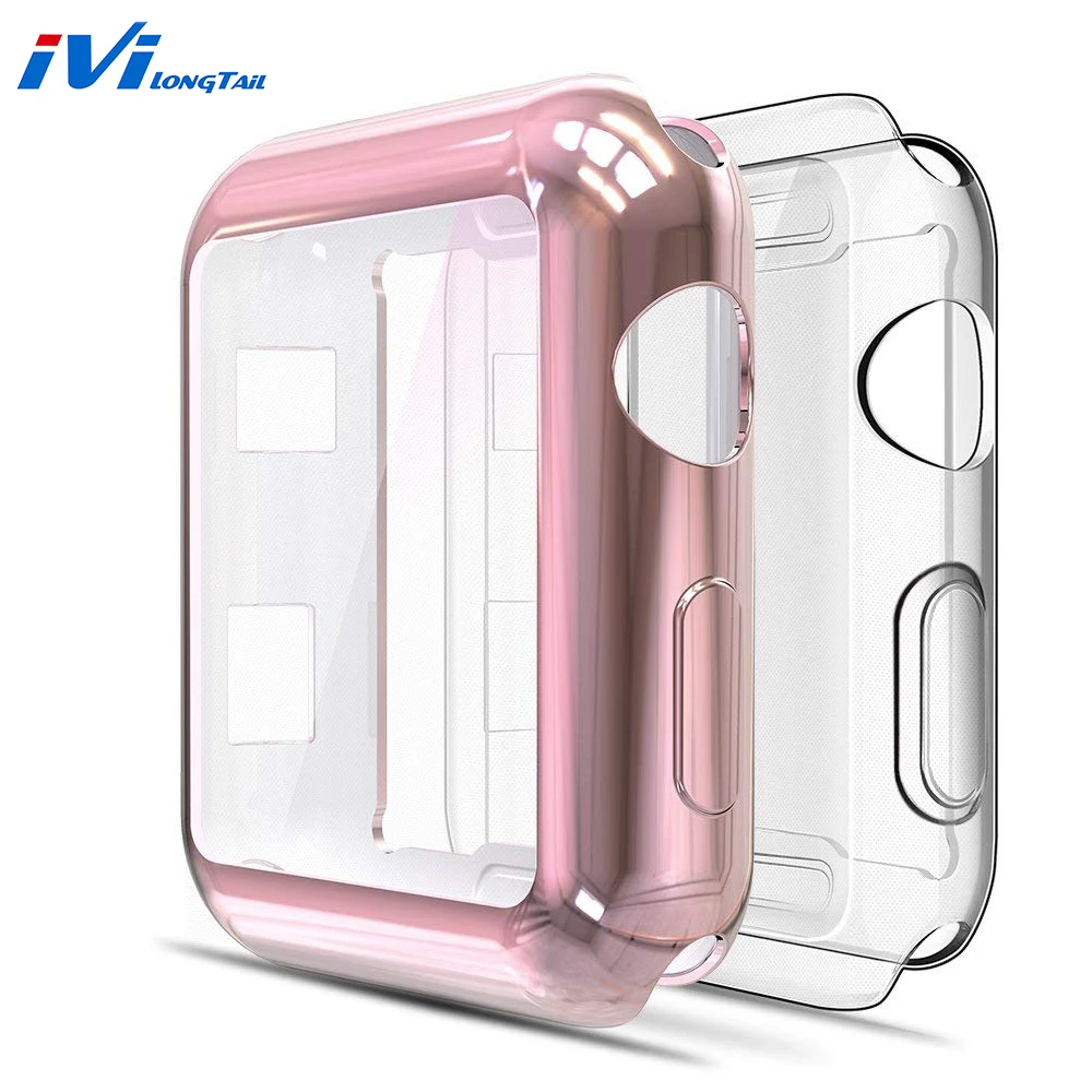 

2pcs Watch 3 Frame Case Cover For Apple Watch Case 42mm 38mm iwatch 3 2 1 protective screen protective protector plating