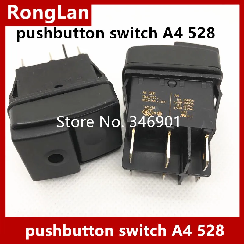 

[SA]Power switch large ship black legs six feet Dual illuminated pushbutton switch A4 528 { overstock }--20pcs/lot
