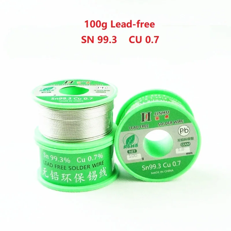 

100g Lead-free Solder Wire 0.5-1.0mm Unleaded Lead Free Rosin Core for Electrical Solder RoHs