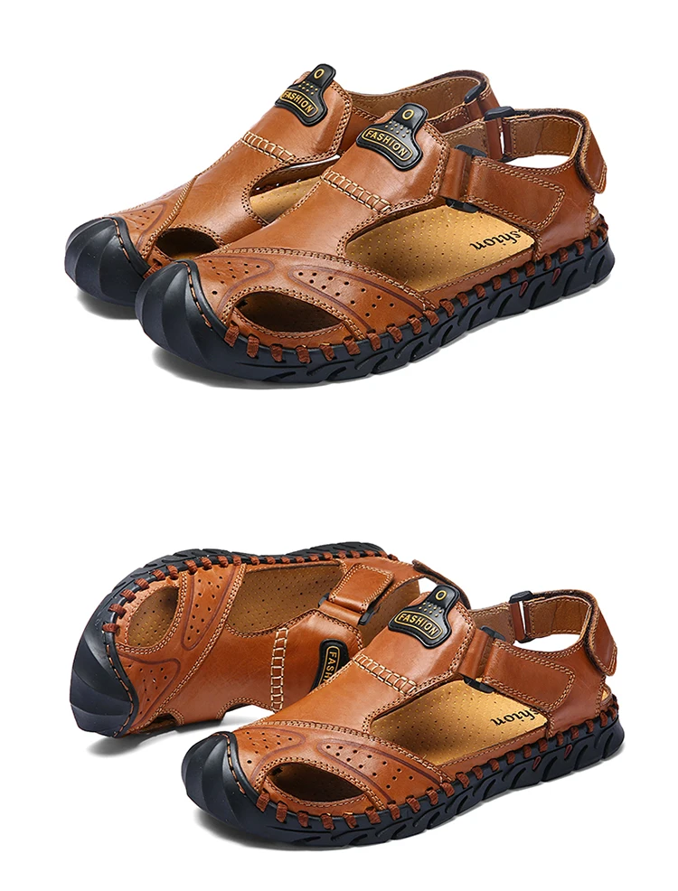 leather sandals men