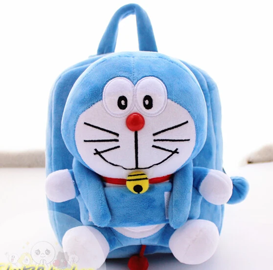 1 шт. 25 см с рисунком маленького Doraemon красивые теплые плюшевые куклы Рюкзаки милые студенты сумка портфель девушка игрушка в подарок ребенка