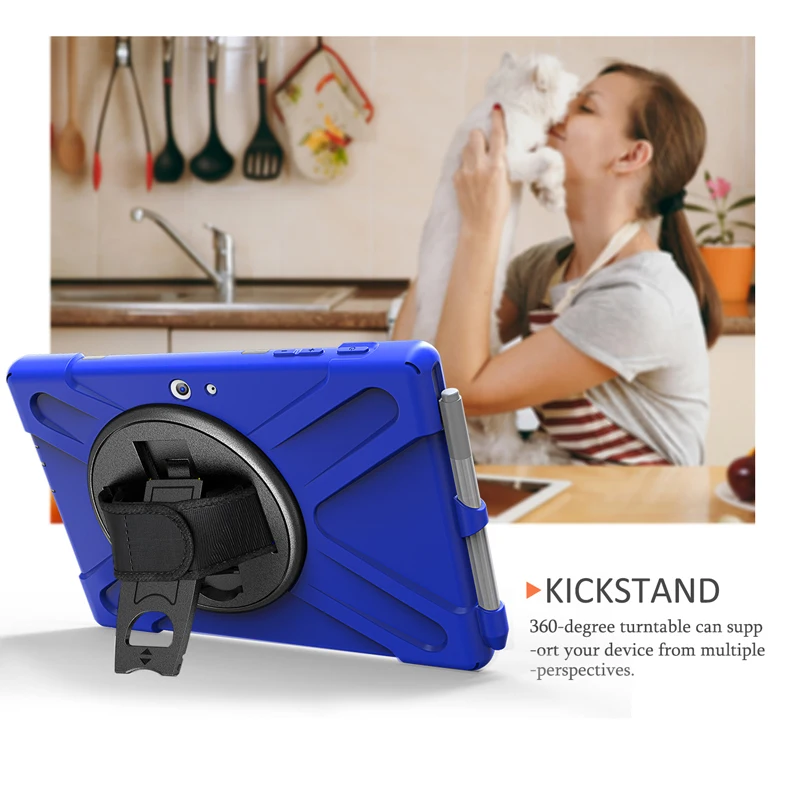 Для microsoft поверхности Go 10,1 'планшет Heavy Duty Силиконовый Футляр Обложка kickstand дизайн браслет на руку противоударный защитное устройство для
