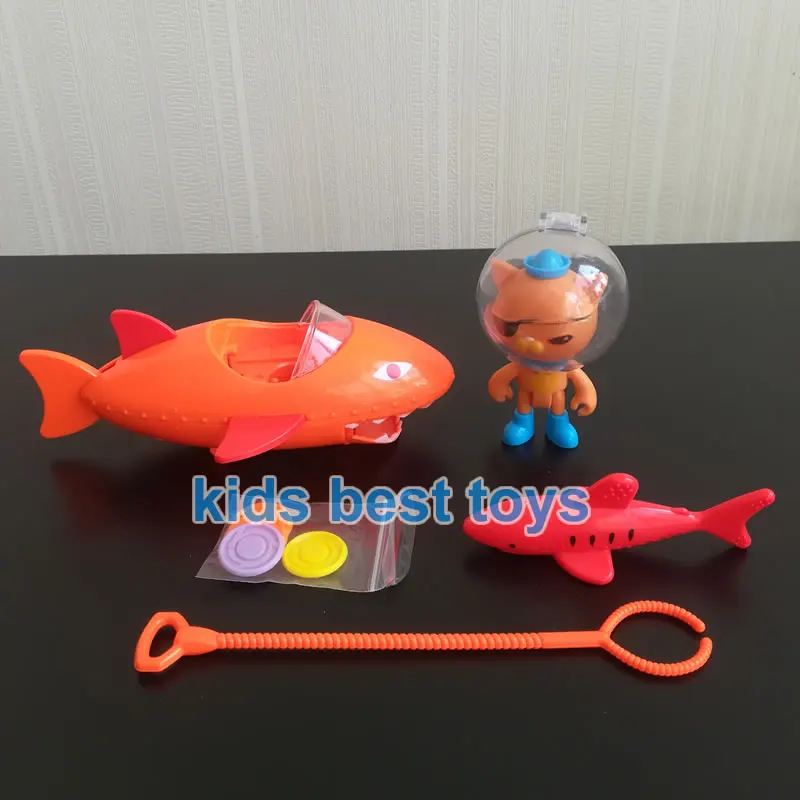 Octonauts стрельба Billfish лодка игрушки капитан Барнакл квази модели для маленьких детей Рождественский подарок