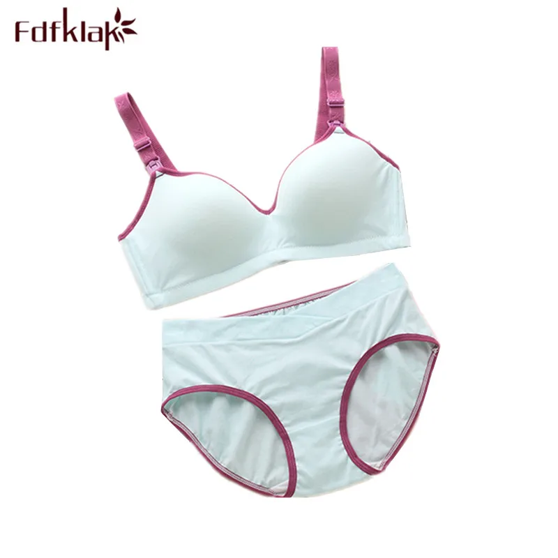 Fdfklak Breastfeeding Maternity Nursing Bras Cotton Sleep Bra For Pregnant Women Clothing Underwear Breast Feeding Bra Set maternity nursing bras for breastfeeding bra women soft adjusted straps pregnancy underwear clothing dropshiping