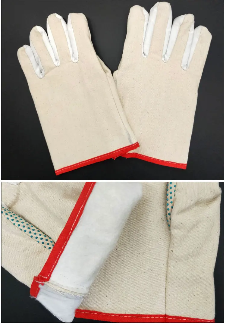 20 пара холст рабочие перчатки носить-маслостойкие безопасности защиты безопасности работников сварочные защитные перчатки