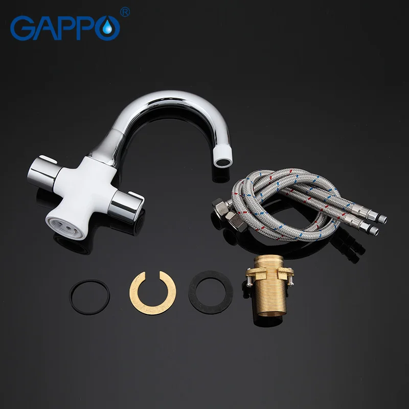 GAPPO water mixer tap Basin sink Faucet bathroom sink tap mixer bathroom faucet white brass faucet toilet basin mixer GA1049