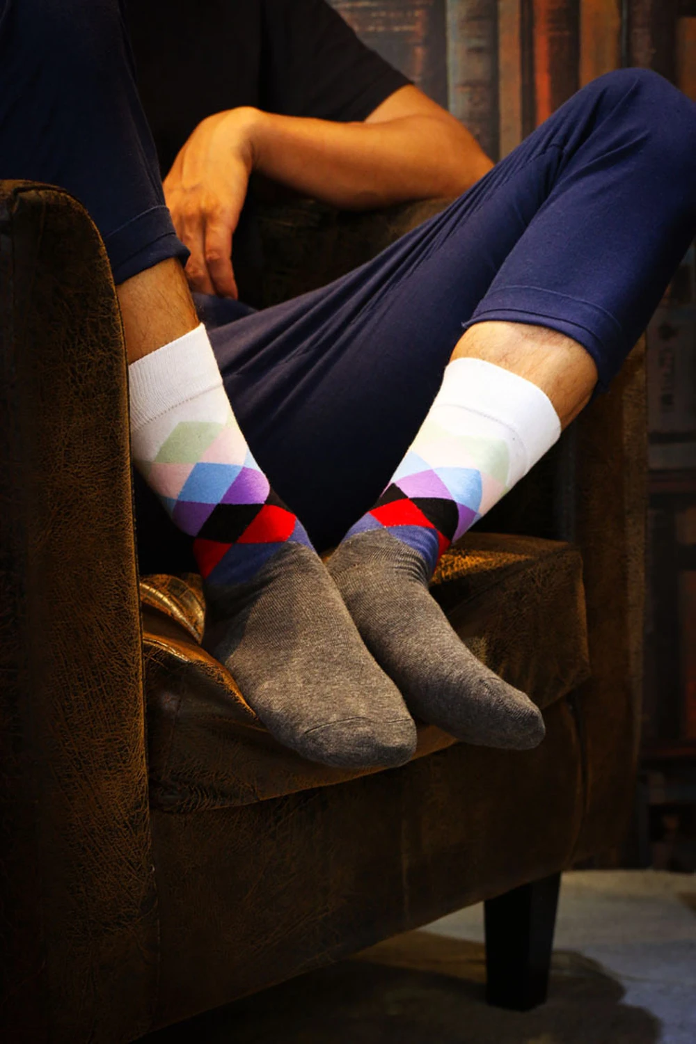 MEI LEI YA 1 пара Новый горячий Высокое качество Мужские носки хлопок осень-зима мужские хлопковые носки красочные узоры мужские длинные