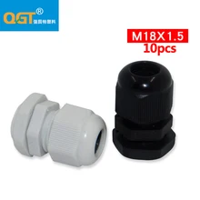 10 шт Высокое качество IP68 M18 Водонепроницаемый нейлоновый кабельный сальник для герметизации провода