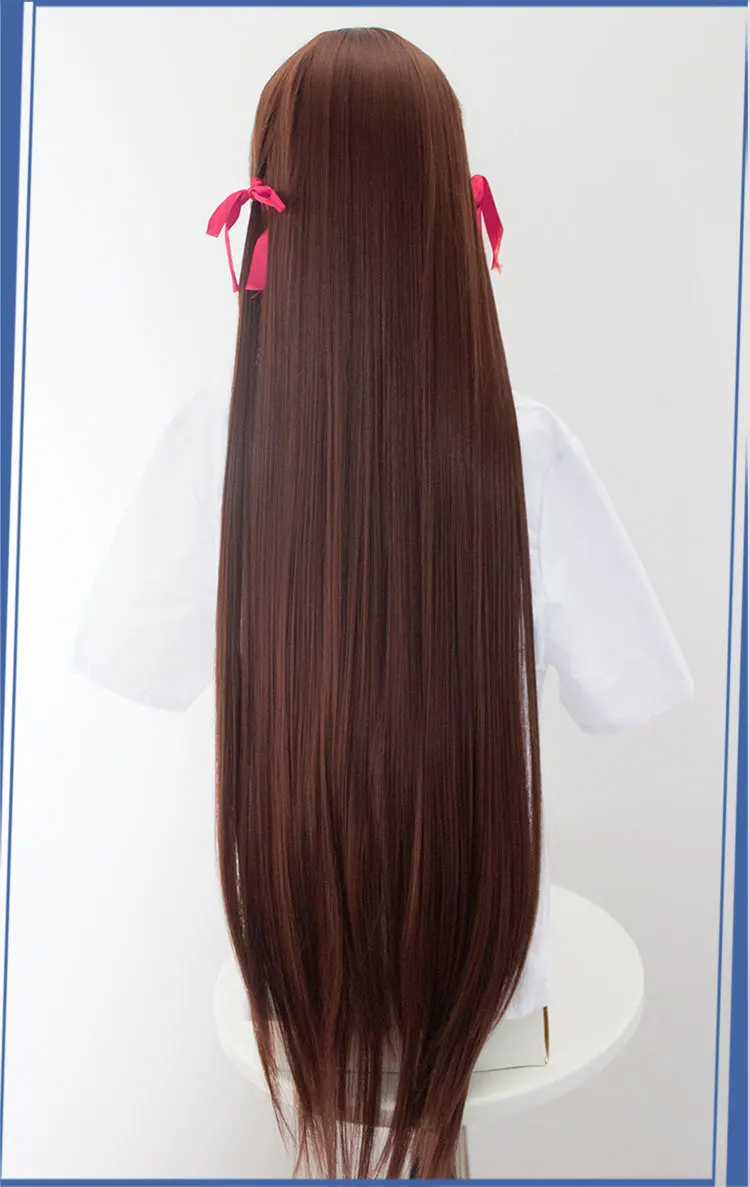 HSIU Фрукты корзина Tohru Honda косплей парик Девушка Длинные прямые коричневые аниме игры парики костюм Хэллоуин вечерние синтетические волосы