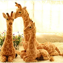 Большой сидя жираф игрушка милые плюшевые моделирование кукла "Жираф" подарок на день рождения около 85x60 см 0186