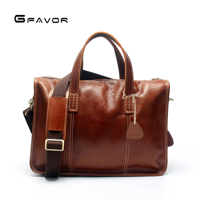 

Leather Messenger Bag for men | Executive Laptop Briefcase for Business and Work Office | Durable & Stylish Satchel Bag