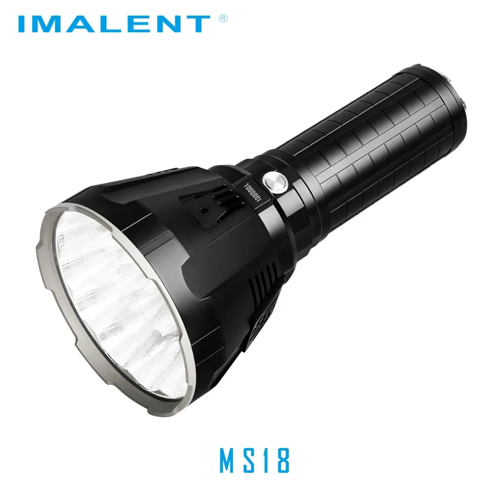 IMALENT MS18 светодиодный фонарик+ R90TS головной комплект CREE XHP35 HI/CREE XHP70.2 100000 лм вспышка света Интеллектуальная Зарядка для поиска