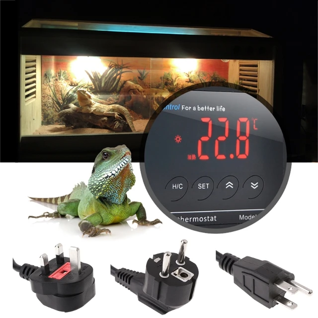 Digital LED Temperature Controller Thermostat For Aquarium Reptile UK