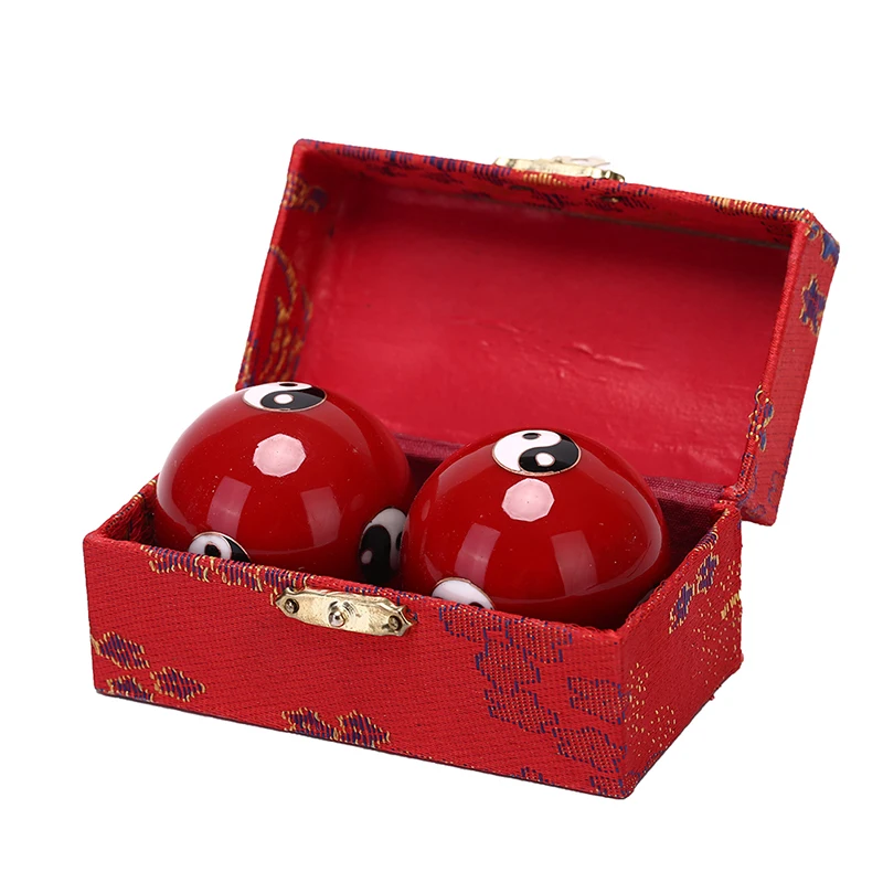 

Chinese Health Daily hand finger Exercise Stress Relief Baoding Balls Relaxation Therapy Yin Yang Handballs Fitness Balls