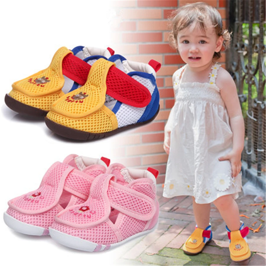 Summer Baby Shoes For Girls Infant Boys Soft Sole Cute Footwear For Newborn Fashion Cotton High Quality Baby Shoes 703045 2017 toddler infant baby boy shoes navy blue casual newborn boys sneaker soft sole girls shoes tenis menino