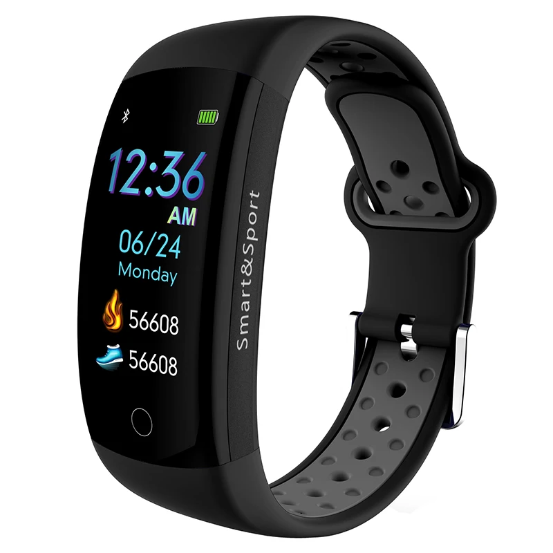Q6S Smartband Colors 3D dynamic Blood Pressure Heart Rate Monitor Smart Bracelet Wristband Waterproof Sports Fitness Watch Band (10)