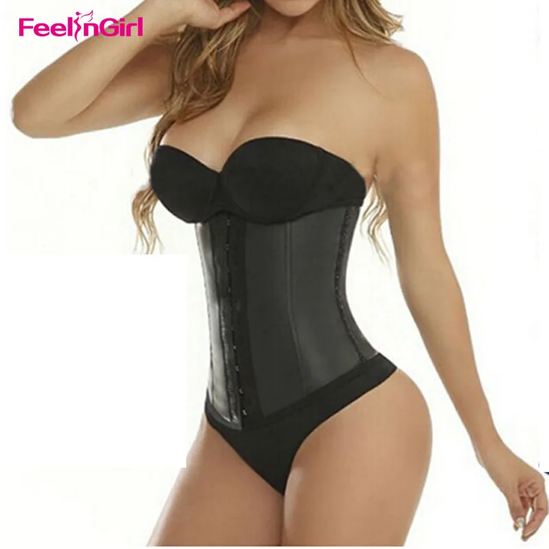 FeelinGirl Waist Trainer 100% Latex Cincher Corset Waist Minceur Slim Body Shaper 9 Steel Bone XXS Shaper Waist Modeladora -E FeelinGirl Waist Trainer 100% Latex Cincher Corset Waist Minceur Slim Body Shaper 9 Steel Bone XXS Shaper Waist Modeladora -E