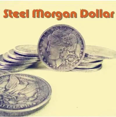 3.8cm Dia 1 Pcs Steel Morgan Dollar Tricks Coins Magic Tricks Props Accessor
