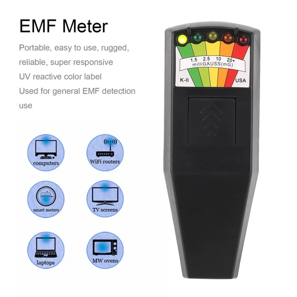 

Hot Electromagnetic Radiation Detector LCD General EMF Meter Dosimeter Tester for Paranormal Research Harmful Exposure Measure