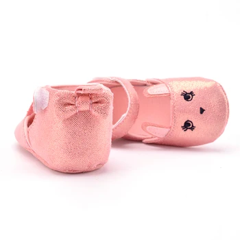 

Baby Girls Cute Cartoon Shape Bowknot Crib Shoes Anti Slip Shoes 0-1Y New Cute