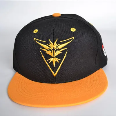 Косплей мобильная игра Pokemon Go Team Valor Team Mystic Team Instinct snapback Бейсболка Шляпа - Цвет: Серебристый