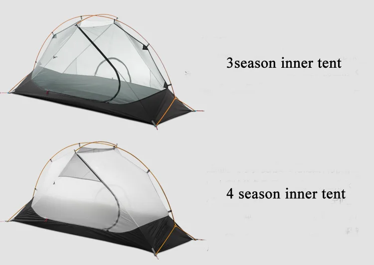 3F Сверхлегкий 210T 4 сезона алюминиевые туристические палатки для улицы barraca непромокаемые ветростойкие палатки для кемпинга с ковриком