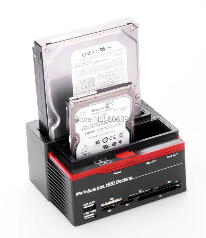 Prix pour HDD Docking Station D'accueil Pour DISQUE DUR USB2.0 à 3.5 "2.5" IDE SATA avec tous dans un lecteur de carte USB HUB Prix pour HDD Docking Station D'accueil Pour DISQUE DUR USB2.0 à 3.5 "2.5" IDE SATA avec tous dans un lecteur de carte USB HUB