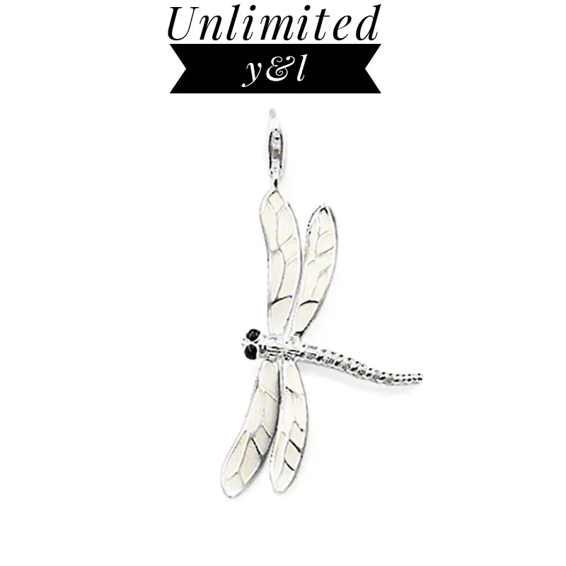 

Animal Dragonfly Charm Pendants Silver Fashion Jewelry Accessories for Women and Men Fit Link Chain Necklaces 2018 Brand New